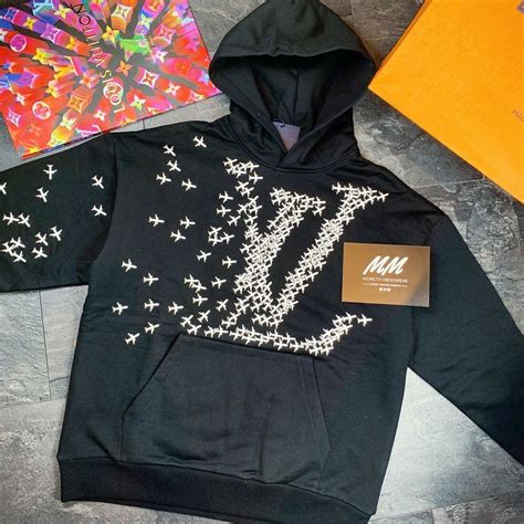 louis vuitton plane hoodie|louis vuitton graphic hoodie.